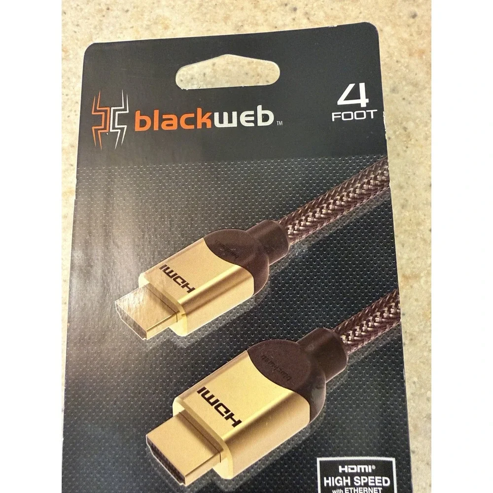 Blackweb Premium Certified 4K ULTRA HD 4FOOT HDMI Cable HDR 18 Gbps 60hz 7.2(GA)